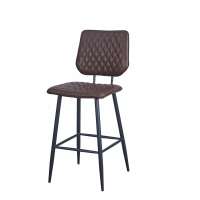 Pu Leather Metal Time Club Living Bar Stool Chair