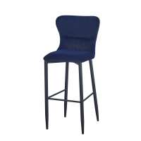 modern restaurant vintage furniture blue velvet bar stool