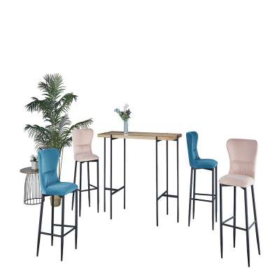 Modern wholesale bar furniture home goods powder coating iron barchair kitchen counter bar stool high chair