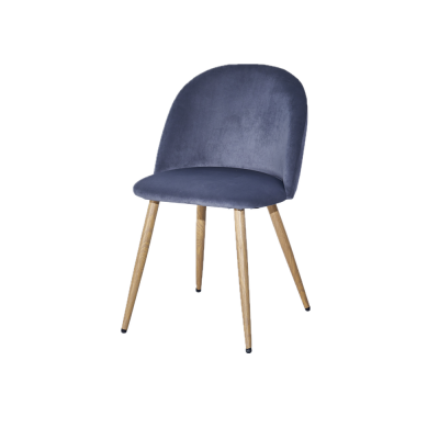 Modern gray velvet matle leg cheap  Dining Room Chair