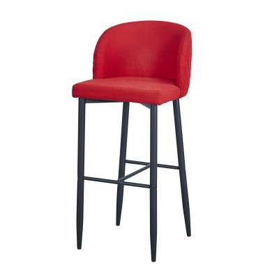 Velvet Seat  Metal Frame Restaurant Bar Stool Chair