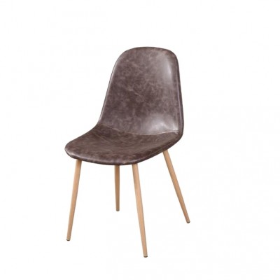 Modern  Brown PU Leather  Furniture milano Dining Room Chair